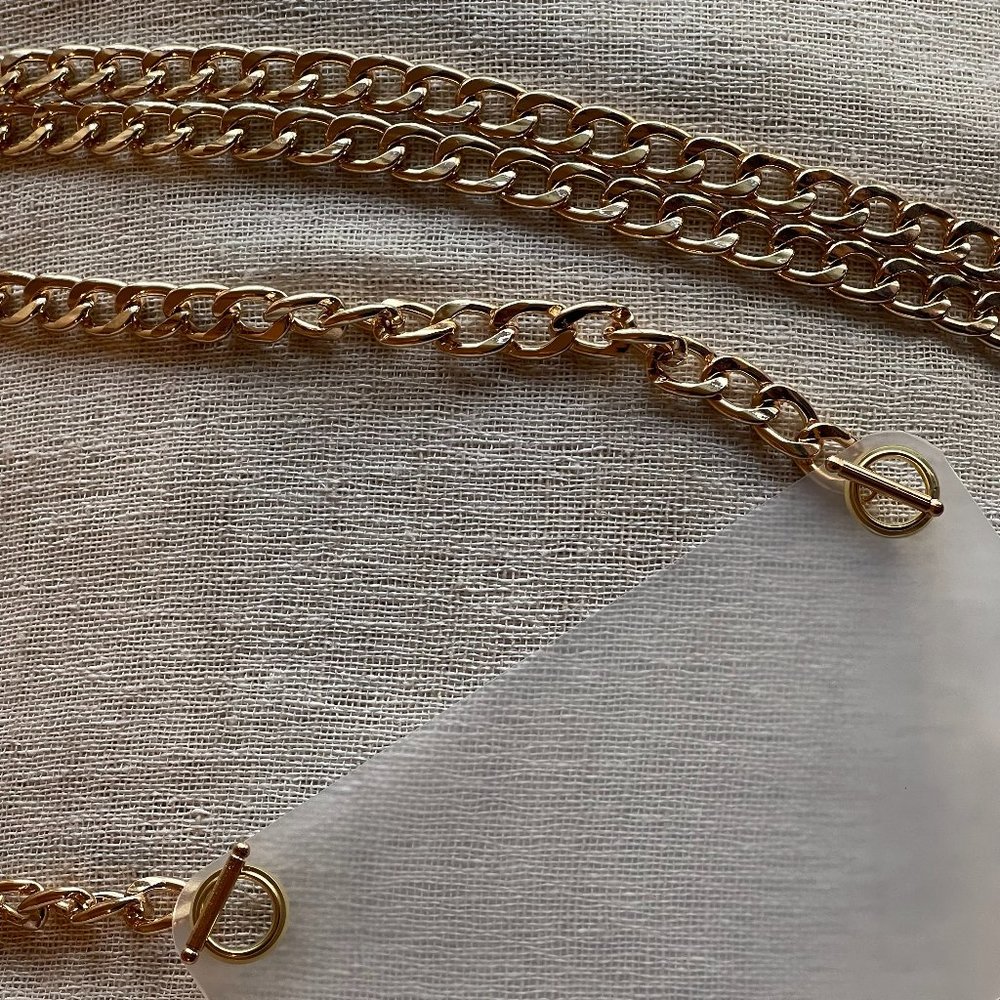 LIKE NEW! Gold Purse Chain Strap